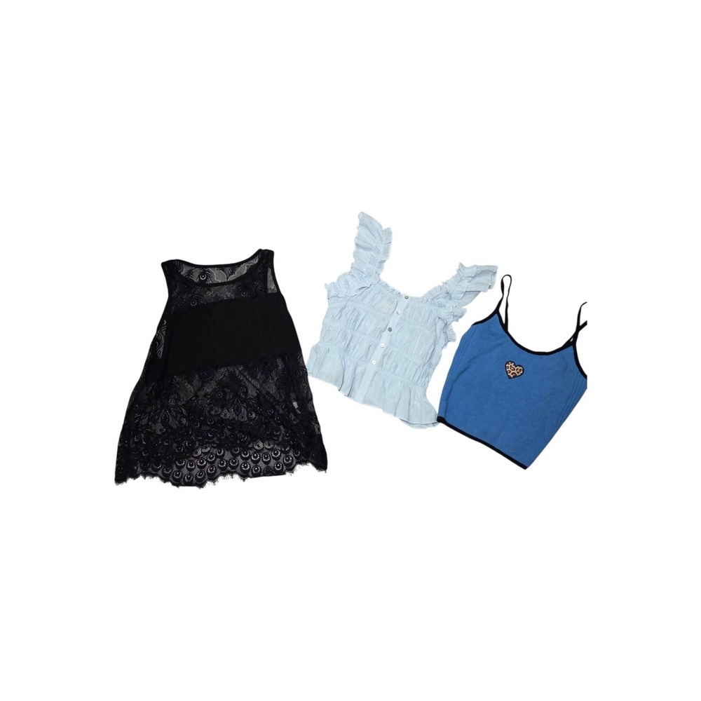 Women's Summer Tops Bundle Medium Y2K Coquette Fairycore Lot of 3
